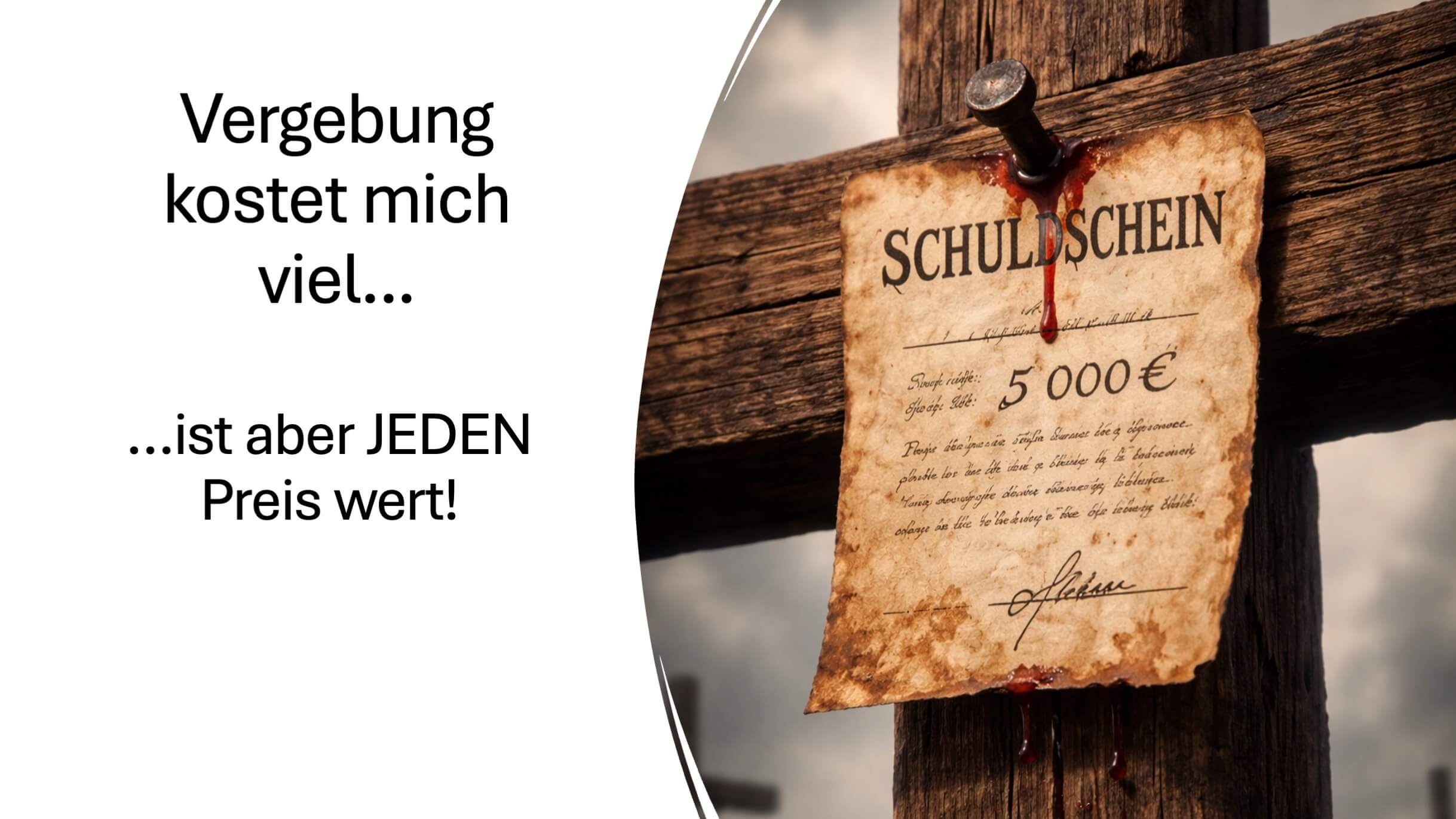 Vergebung kostet mich viel…